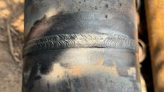 Welding smaw E6010 and E7010 pipeline 🧑‍🏭🔥 #welder #contentcreator #viral  #fyp #semuaorang