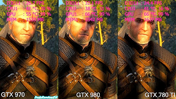 The Witcher 3 Wild Hunt GTX 980 Vs GTX 970 Vs GTX 780 TI Frame Rate Comparison