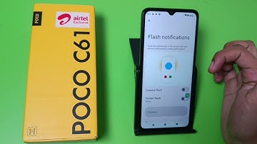 POCO C61: ENABLE NOTIFICATION FLASHLIGHT - How to on/off  Notification Flashlight on your mobile