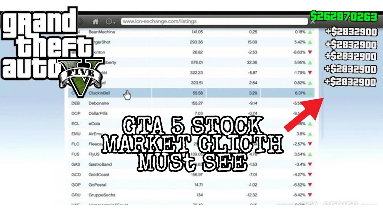 GTA 5 STOCK MARKET GLICTH STORY MODE MUST WACTH YouTube Maxresdefault