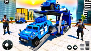 US Police Robot Car Transporter Simulator Game - Police Car Driving - Android ios Gameplay screenshot 5