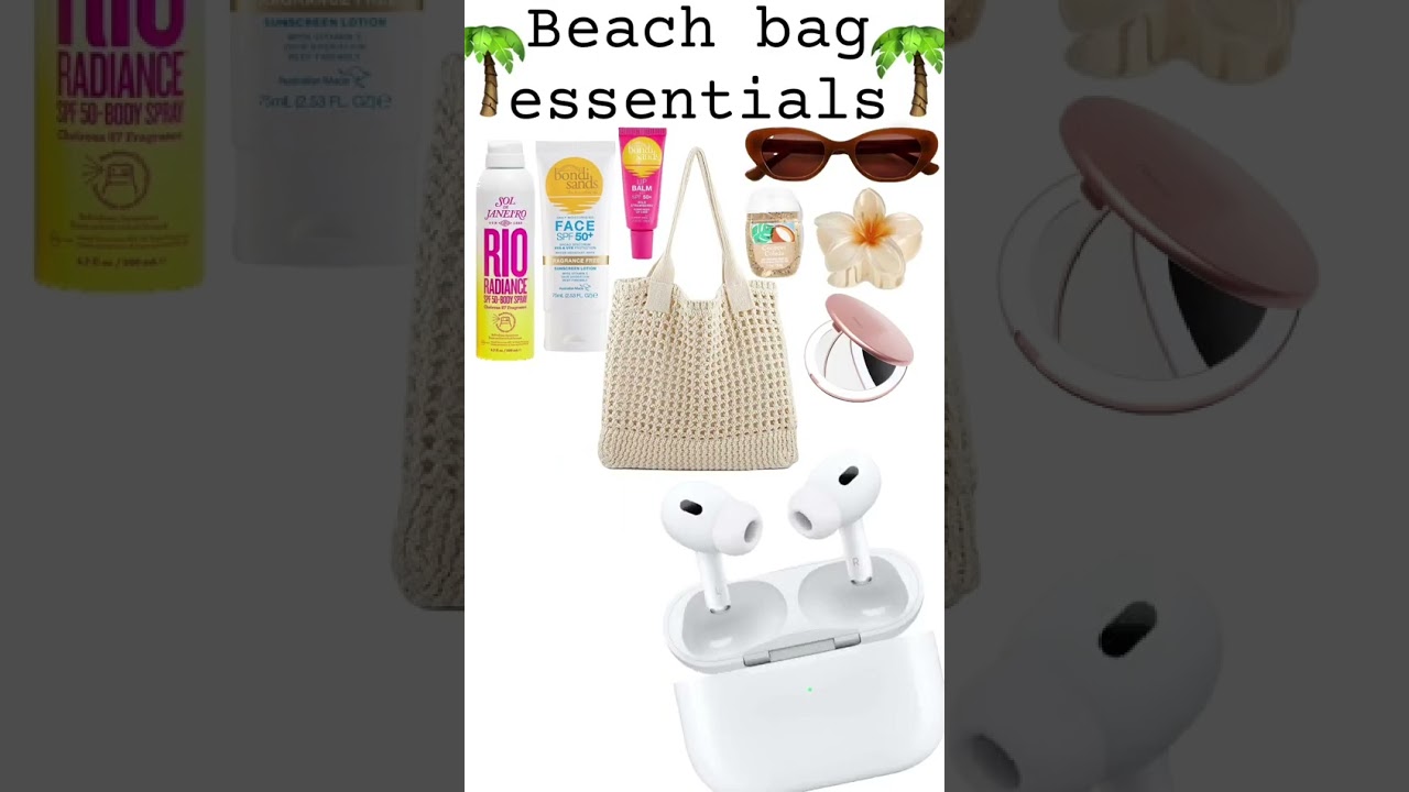Beach bag essentials 🏝️☀️ 