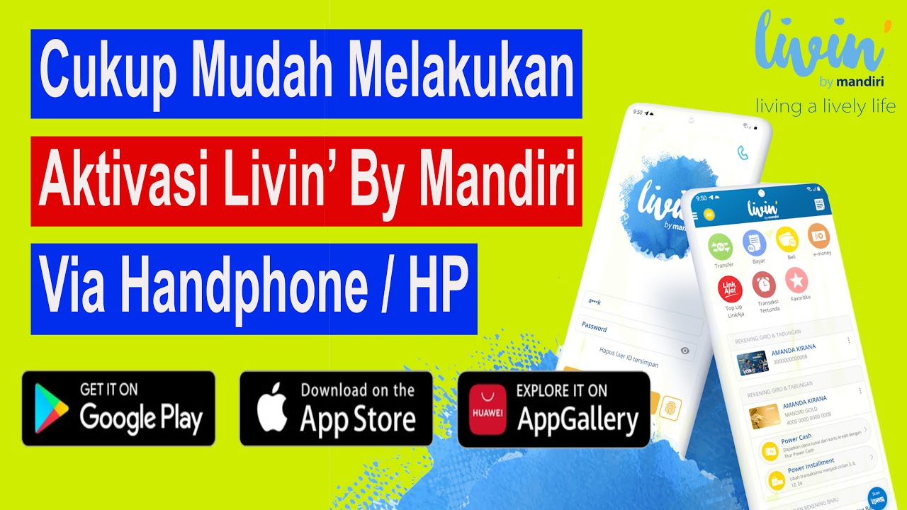 cara aktivasi livin by mandiri 