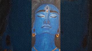 ✨ My First Canvas Painting of Mahadev | Lord Shiva Art 🎨🕉️”✨️