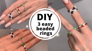 3 Lazy Ring Tutorial - EASY DIY rings anyone can make in seconds!  💍