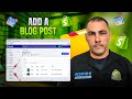 How to Add a Blog to Your Shopify Store & How To WRITE a Blog for Your Online Website in 2020