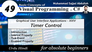 49: Timer Control | GUI-24 | Visual Programming