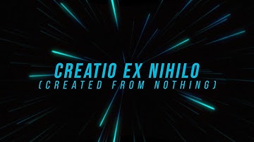 CREATIO EX NIHILO