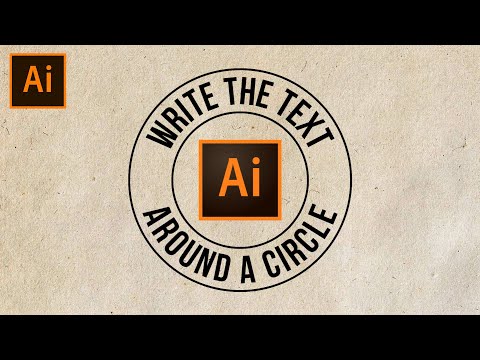 Wrap Text Around The Circle in illustrator | Adobe illustrator Tutorial