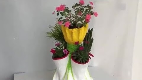 Hướng dẫn làm chậu trồng cây cảnh từ vải, xi măng cực kỳ sáng tạo #diy