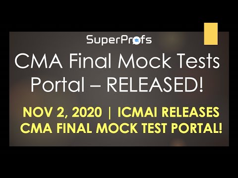 CMA Final Mock Test Portal - Released by ICMAI