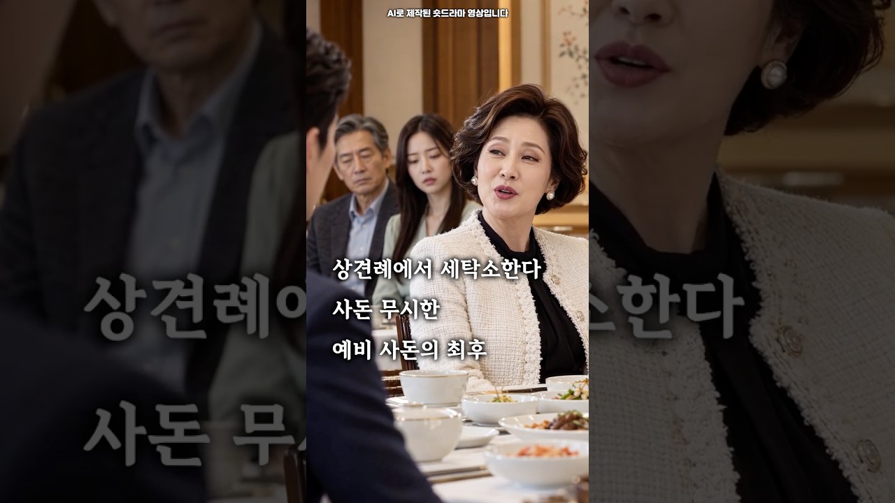 상견례에서 세탁소한다 사돈 무시한 예비 사돈의 최후 #숏드라마 #사이다 #반전