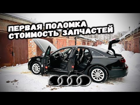 Идеальная мойка зимой. Стоимость запчастей для ТО. Первая поломка. AUDI A6 C7