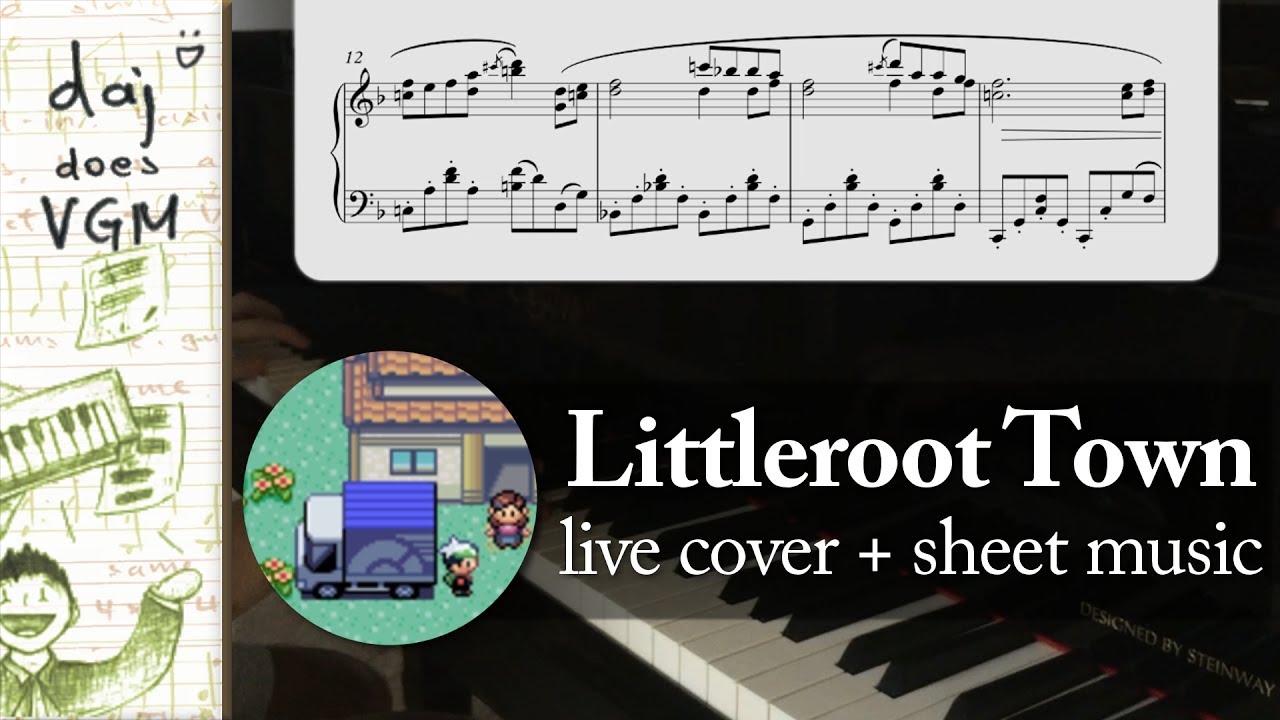 "Littleroot Town" (from "Pokémon RSE") || Piano Cover + Sheets! ^^