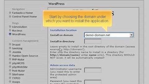 How to use Fantastico