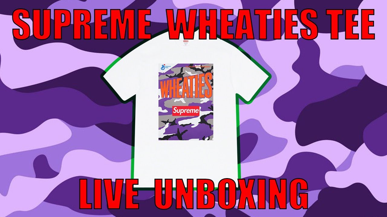 LIVE UNBOXING WHEATIES TEE SUPREME 