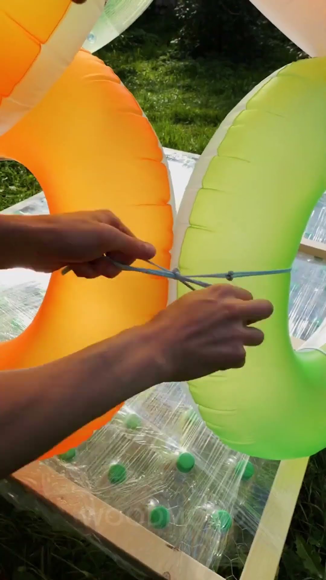 Extend your summer with recycled bottle craft!☀️