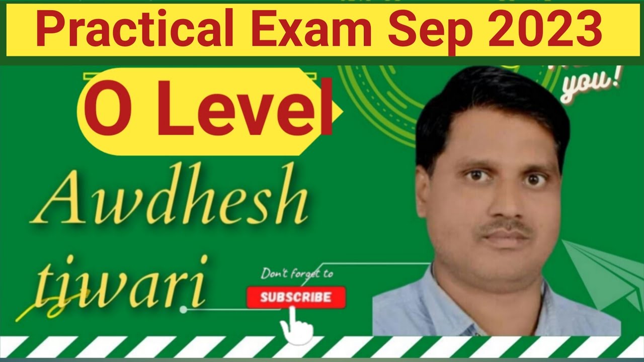 O Level Practical Exam September 2023 Manas Institute Gonda YouTube O Level Practical Exam September 2023 Manas Institute Gonda Youtube