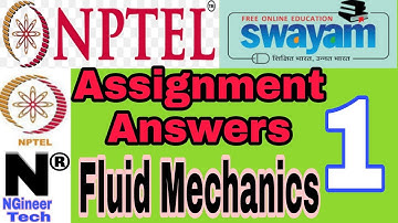 Nptel Assignment 1 Answers of Fluid Mechanics || NPTEL || NGineer Tech