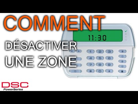 Vidéo: Comment contourner en permanence une zone sur une alarme DSC ?