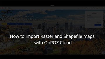 How to import Raster and Shapefile maps with OnPOZ Cloud