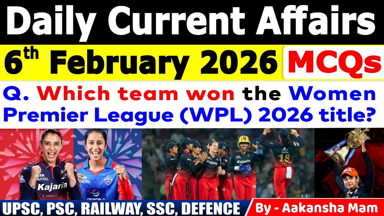 6th February Current Affairs 2026 | Current Affairs Today | Daily Current Affair 2026 