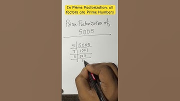 Prime Factorization of 5005 #math