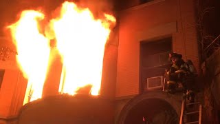 FDNY BOX 1069 - “PRE ARRIVAL” RAW FOOTAGE OF FDNY BATTLING A 2ND ALARM FIRE ON WEST 76TH STREET, NYC