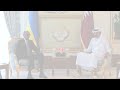 Son Altesse l'Émir aborde avec le président rwandais les relations bilatérales et les ...