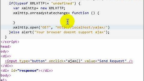 Ajax tutorial 2: Simple ajax example using GET