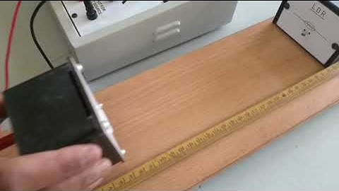 Experiment to draw the characteristics of a LDR