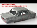 Fiat 125p custom restoration. Diecast model. The car set a world record for non-stop driving in 1973