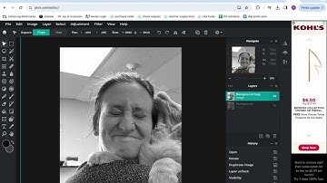 Setting up your selfie on Pixlr