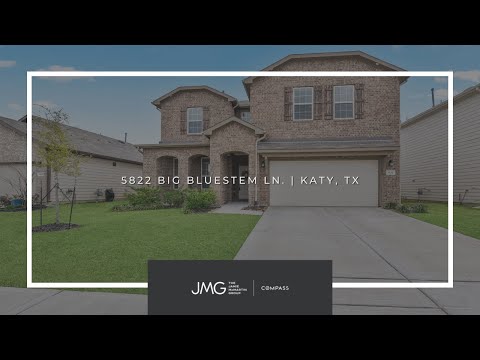 5822 Big Bluestem Lane, Katy, TX home video tour
