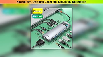 Best Seller Baseus USB Type C HUB USB C to HDMI-compatible RJ45 SD Reader PD 100W Charger USB 3.0 H