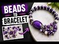 Handmade Purple Gemstone Bracelet From Start to Finish