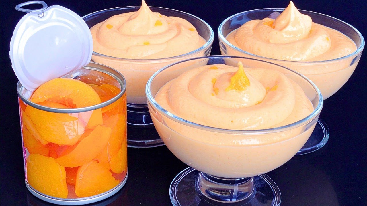 Десерт из персикового мусса за 5 минут! Готовлю его каждый год на Рождество!