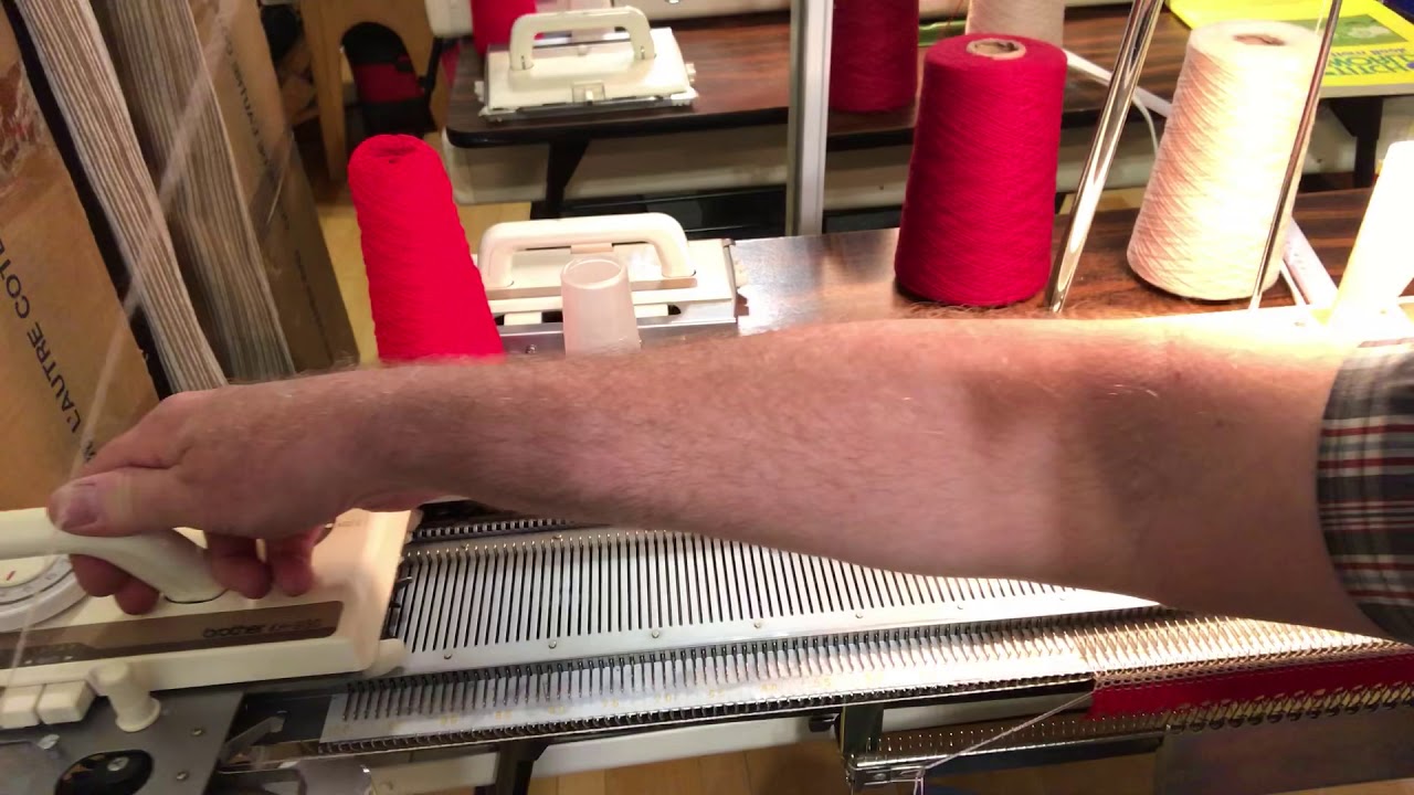 Jacquard simple fonture sur machine à tricoter Brother KH930 / KH940