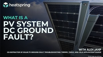 What is a PV System DC Ground Fault?