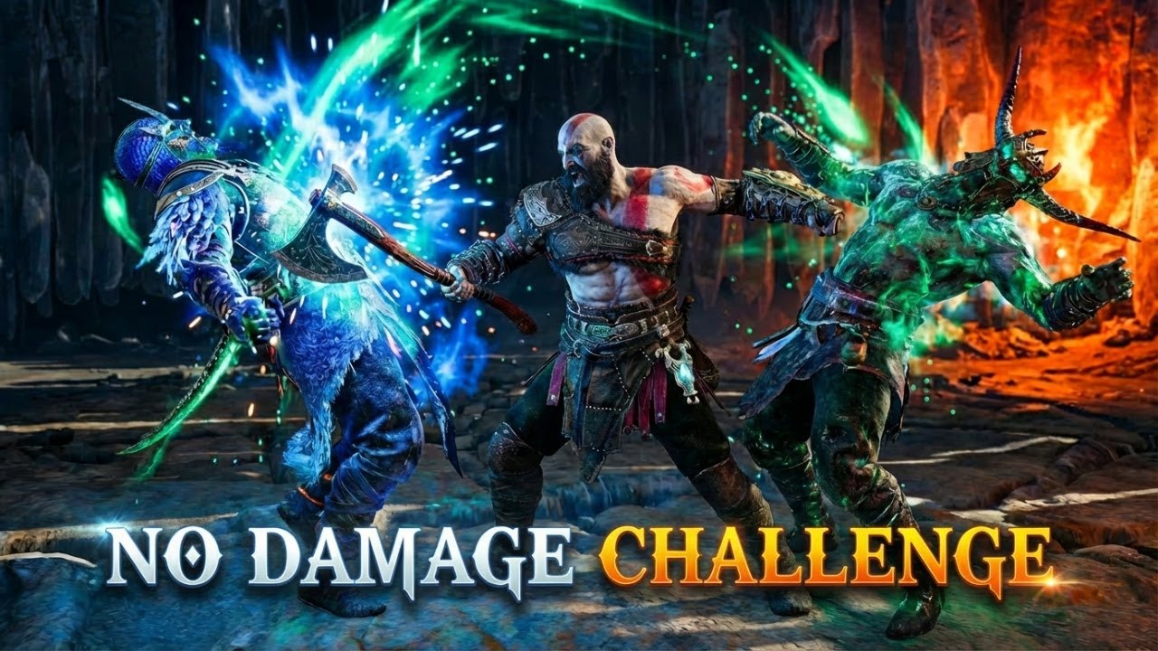 Kratos Battles the Savage Svartalfiehm Berserkers! #godofwarragnarok #kratos