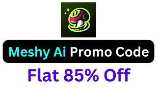 Meshy Ai Promo Code Get 50% Discount On Plan: