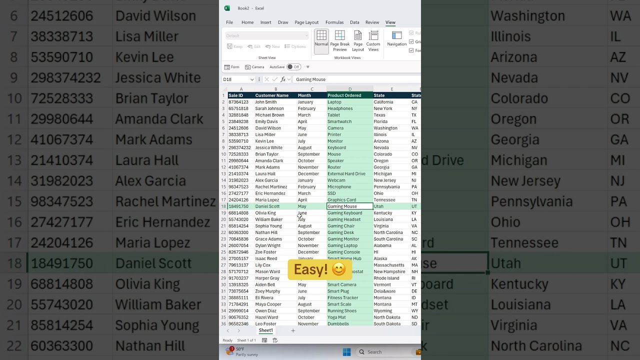 How To Highlight The Row And Column Of Active Cell Using Excel S New Focus Tool