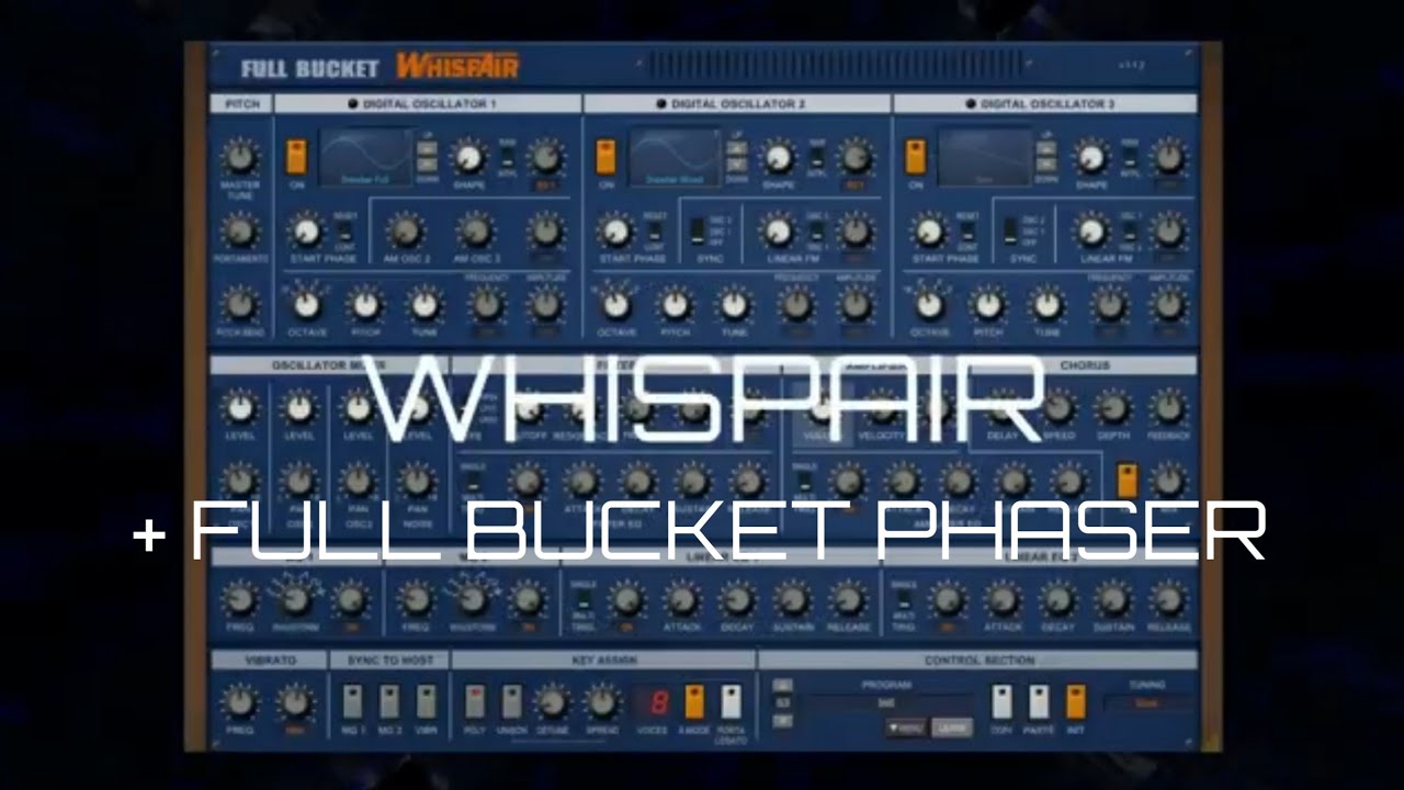 Free Plugins | Whispair Wavetable Synth + Full Bucket Phaser - YouTube