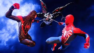 Peter and Miles Vs Venom with Classic Suit - Marvel's Spider-Man 2 (New Game +)