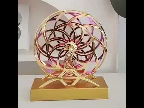 Luxury Gold Kinetic Ferris Wheel Motion Toy