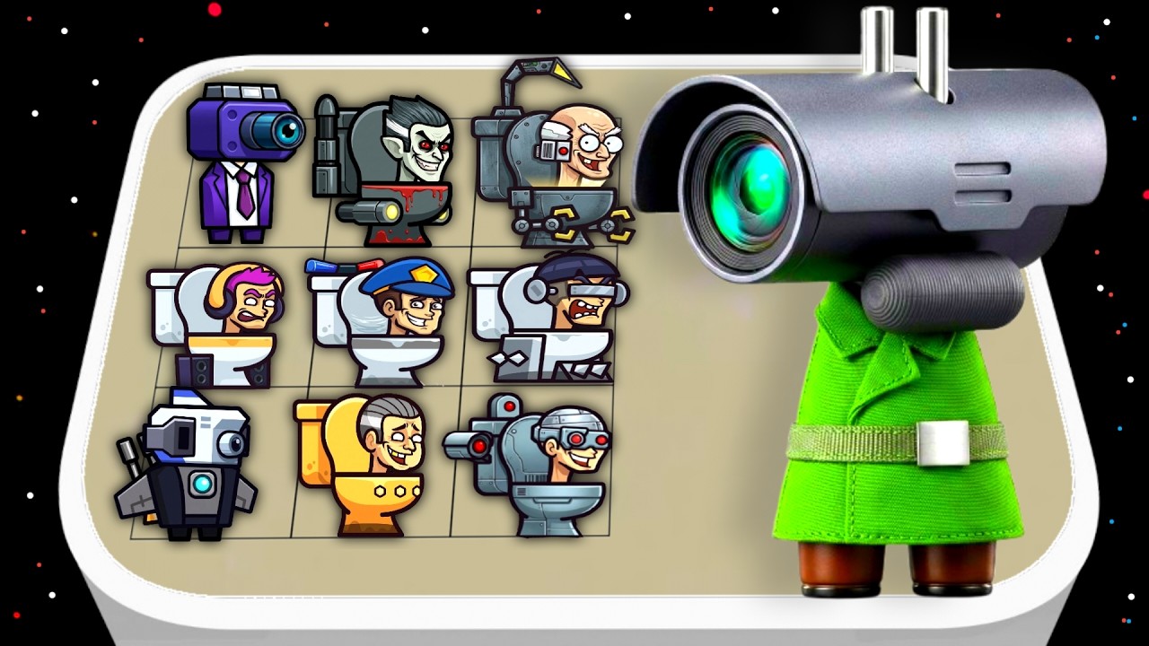 Attack on Toilet ! Skibidi Toilet vs Titan Cameraman, Merge Battle Master