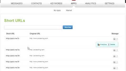 How to setup URL shortening (help video by ProTexting)