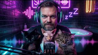 3 Cats Purring on Mic 🐾 Pure ASMR for Deep Sleep & Relaxation