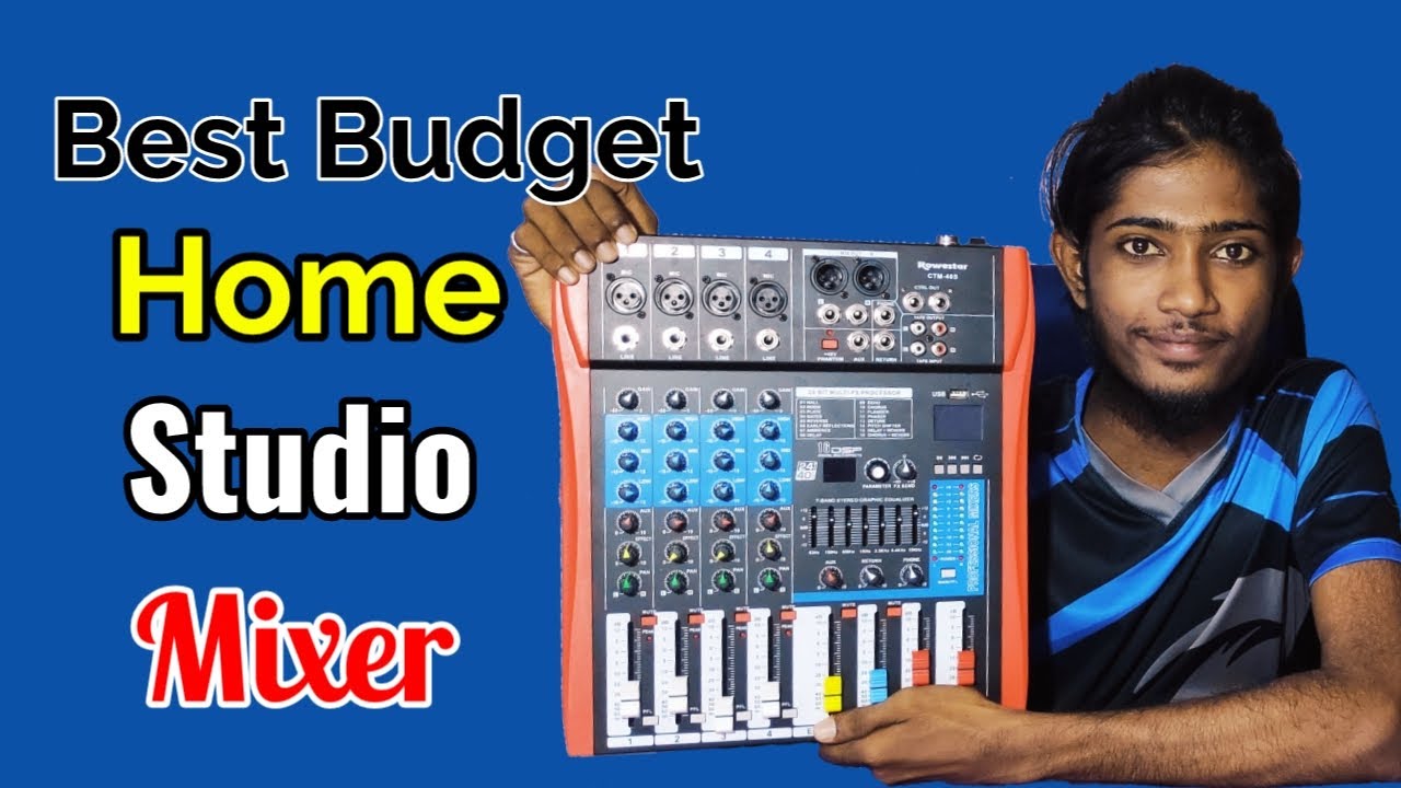 Best Budget Home Studio Mixer Professional 4 Channel Mono Mixer Sinhala - YouTube