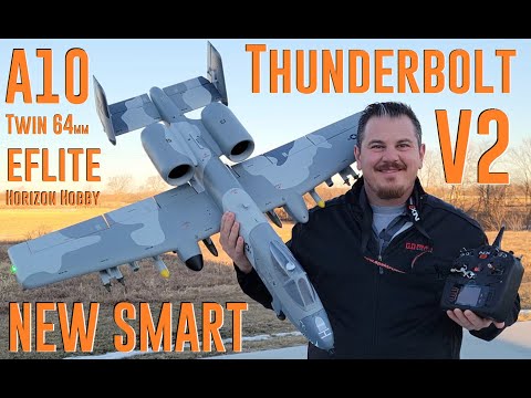 Horizon Hobby - A-10 Thunderbolt V2 - Twin 64mm - Unbox, Build, Radio Setup, & Maiden Flights